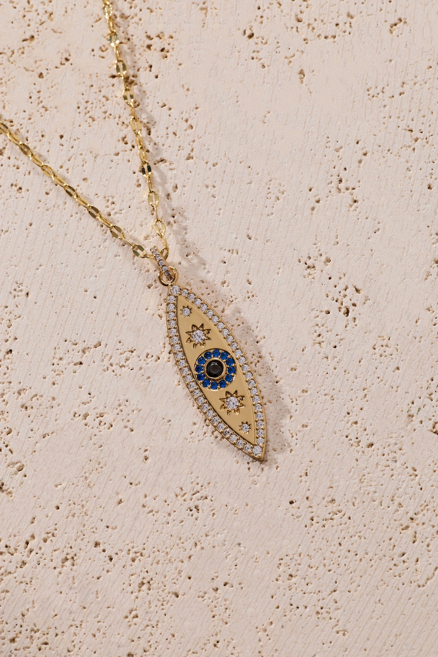 Festival Stranded™ Evil Eye Layered Necklace – Gold