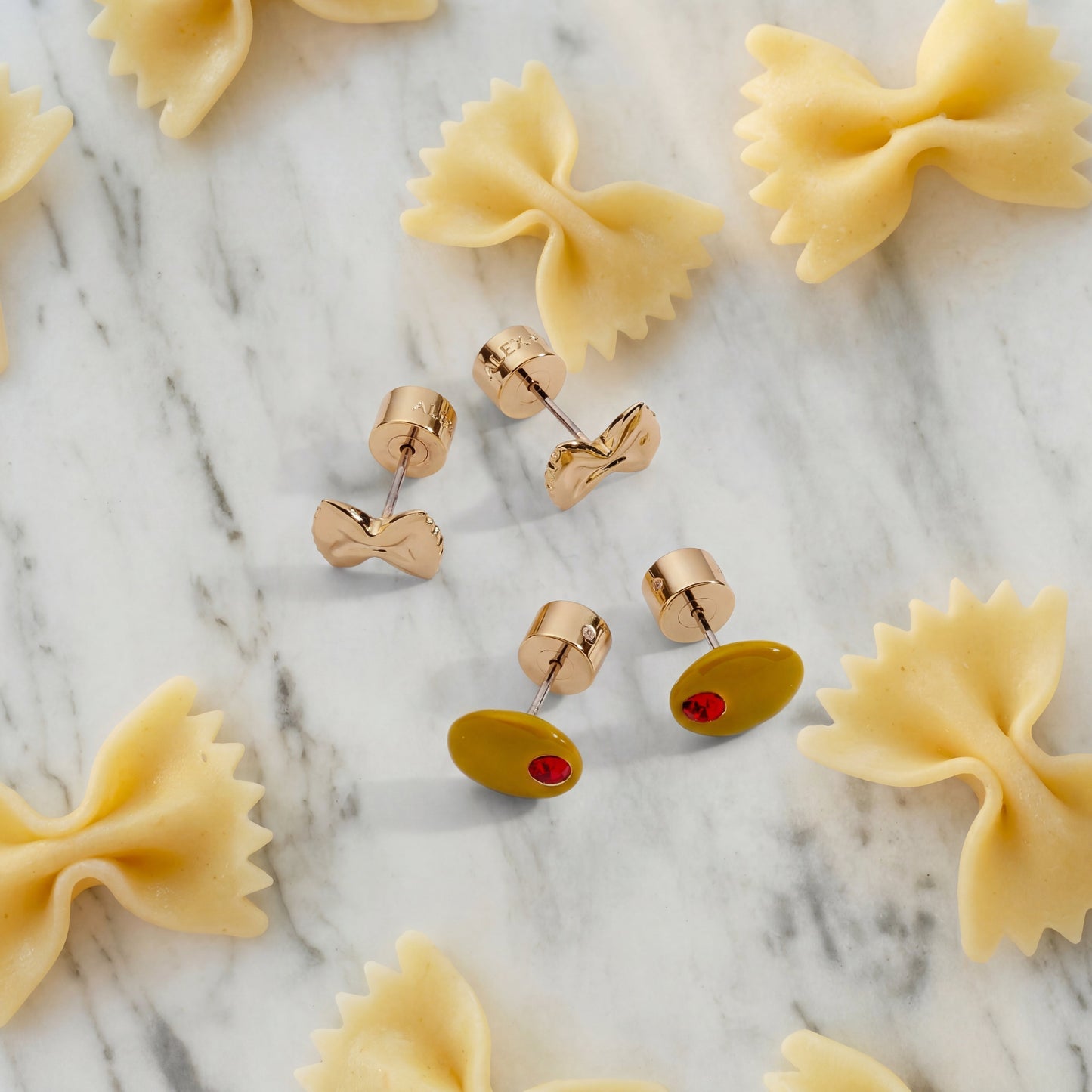 Girl Stud Earrings Set Of 2