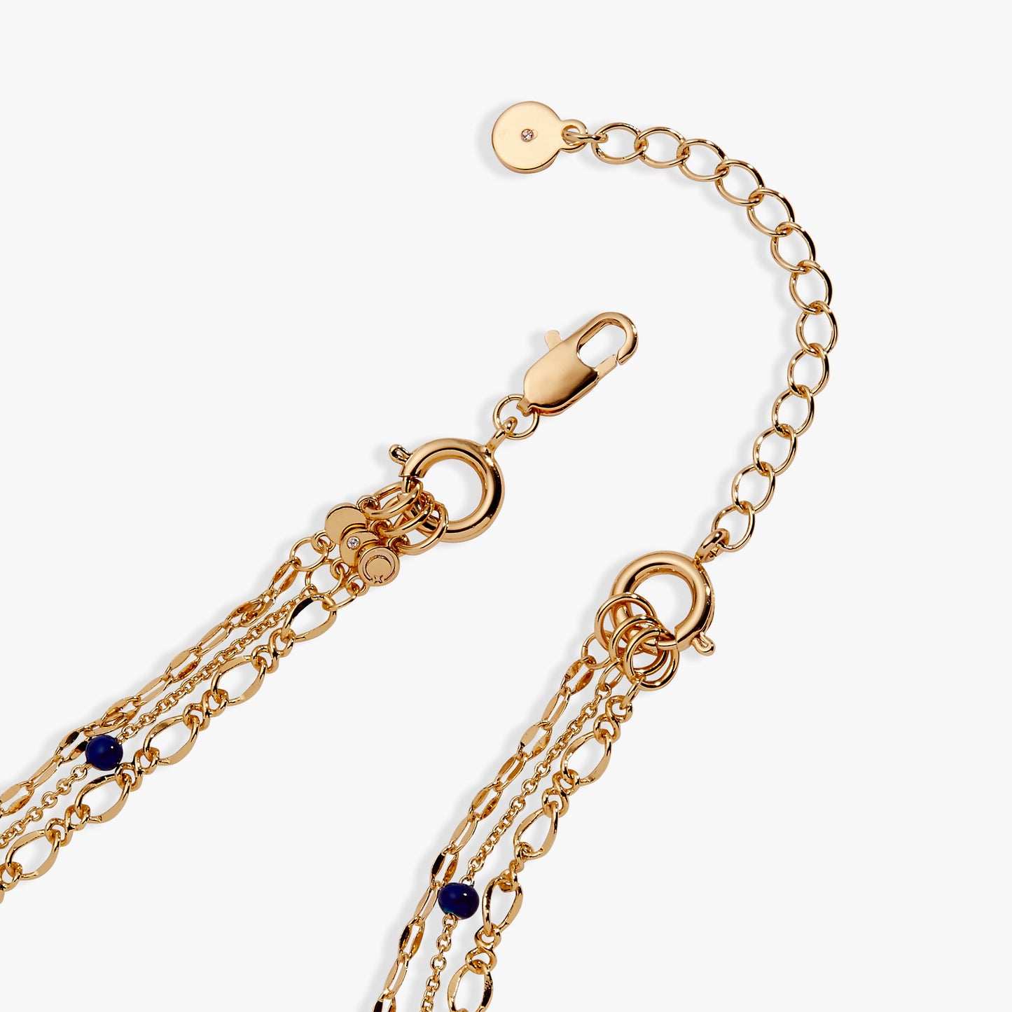 Festival Stranded™ Evil Eye Layered Necklace – Gold
