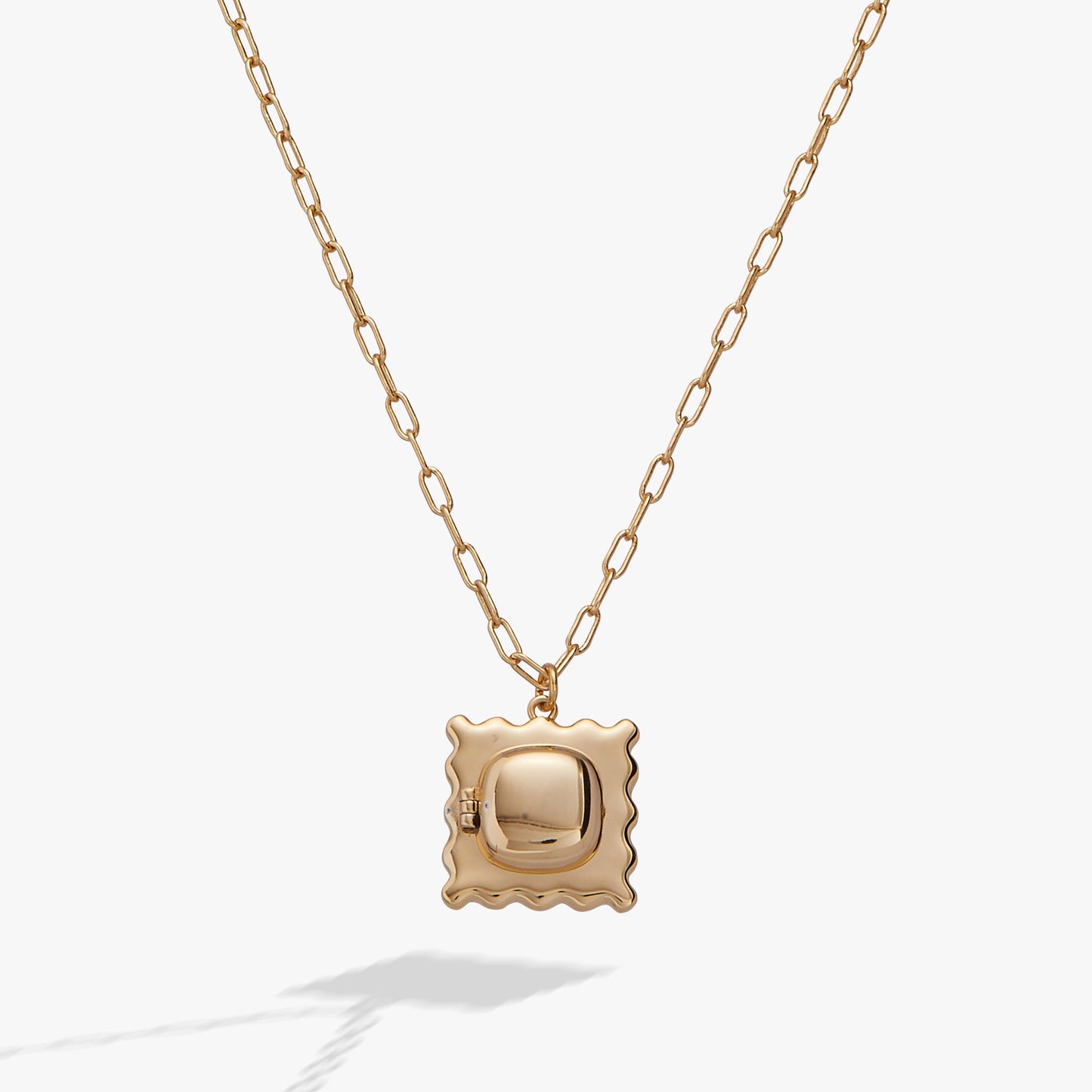 Pasta Girl 'Anything Is Pastable' Ravioli Locket Necklace – Gold